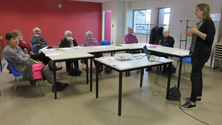 Frédéric Rollers.Atelier de nutrition du matin au Club des aînés