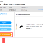 Comment annuler commande en ligne Walmart ?