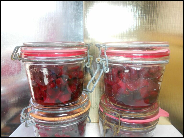 Comment conserver les betteraves rouges cuites ?