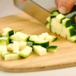 Comment couper courgette en dés ?