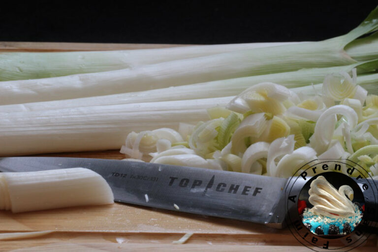 Comment couper des poireaux en lamelles ?