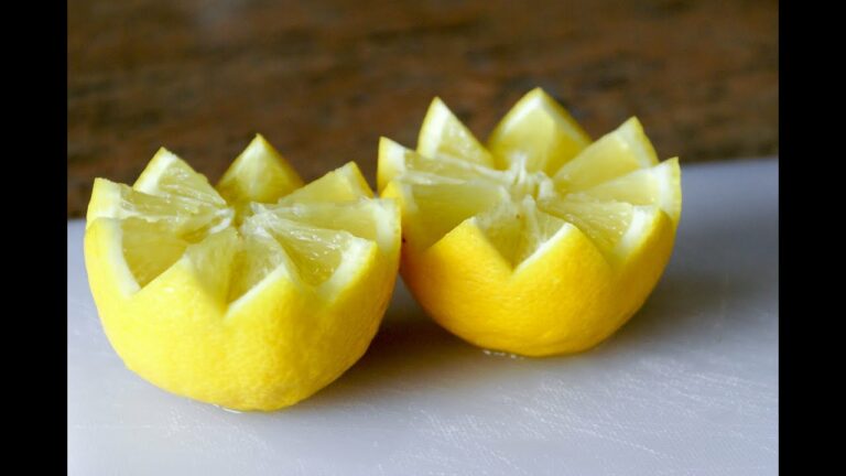 Comment couper un citron pour déco ?