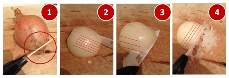 Comment couper un oignon émincé ?