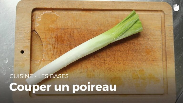 Comment couper un poireau pour un potage ?