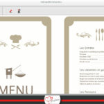 Comment créer une carte de menu ?