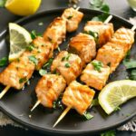 Comment cuire brochette saumon ?