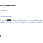 Comment écrire au sein de l'établissement ?