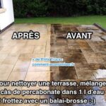 Comment enlever le vert sur des dalles ?