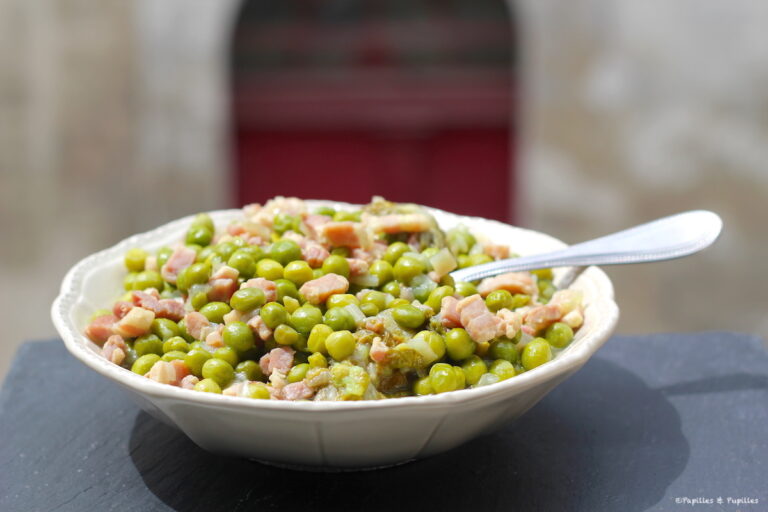 cuire petit pois conserve casserole