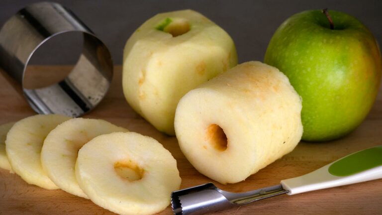Comment faire des rondelles de pommes ?