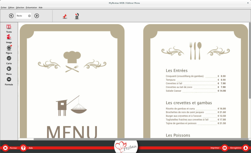 Comment Faire Une Carte De Menu