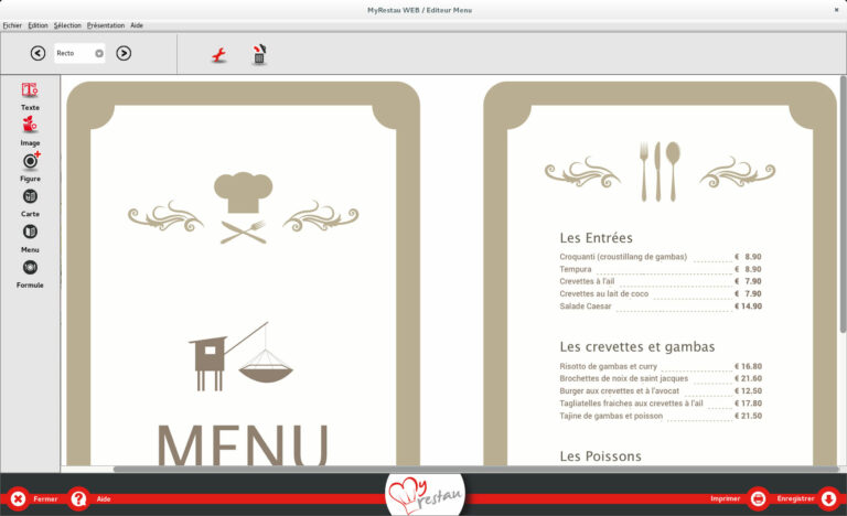 Comment faire une carte de menu ?