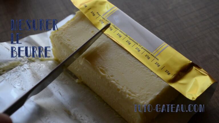 Comment mesurer le beurre sans balance ?