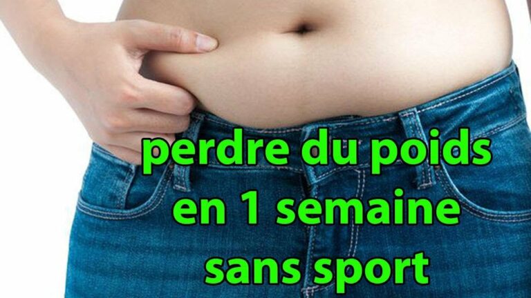 Comment perdre du ventre en 1 semaine sans sport ?