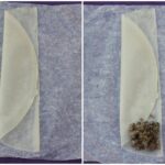 Comment plier une feuille de brick avec un œuf ?