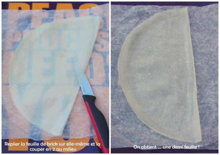 Comment plier une feuille de brick en rectangle ?