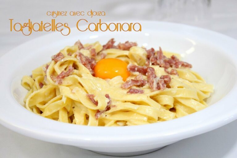 Comment préparer des pâtes carbonara ?