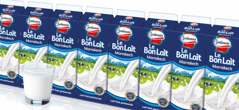Où est produit le lait Lactantia ?