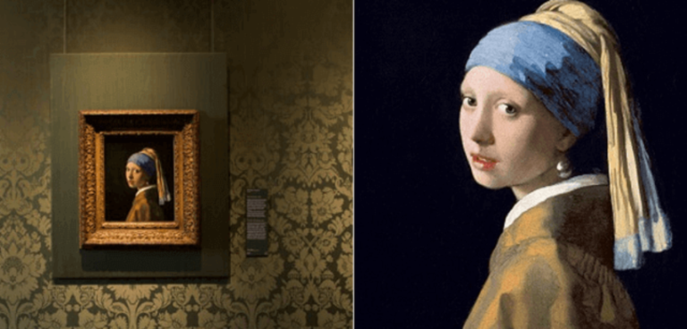 Où se trouve le tableau de la jeune fille à la perle ?