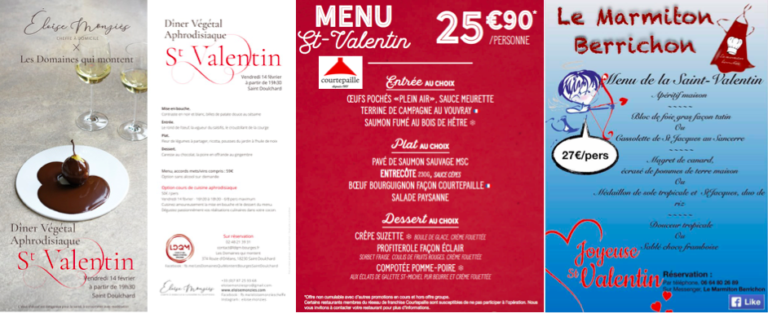 Quel menu pour la Saint-valentin ?