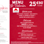 Quel menu pour la Saint-valentin ?