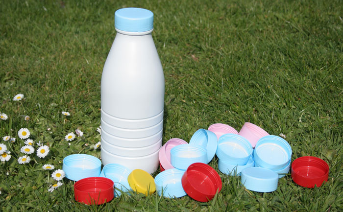 Quelle couleur est le bouchon du lait écrémé ?