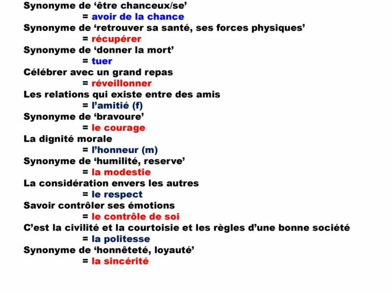 Quelle et un synonyme ?