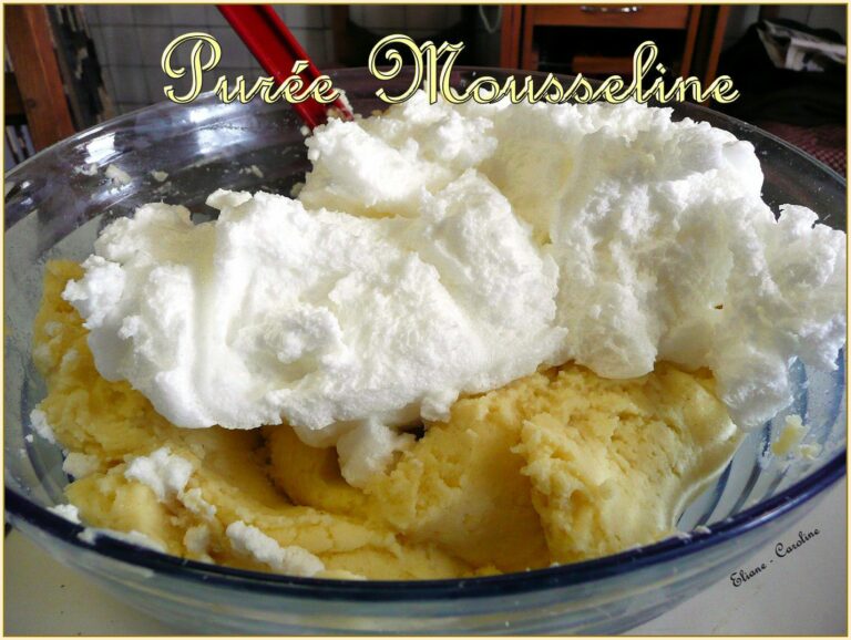 Quelle quantité d'eau et de lait pour la purée mousseline ?