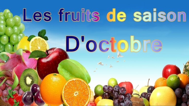 Quels sont les fruits d'octobre ?