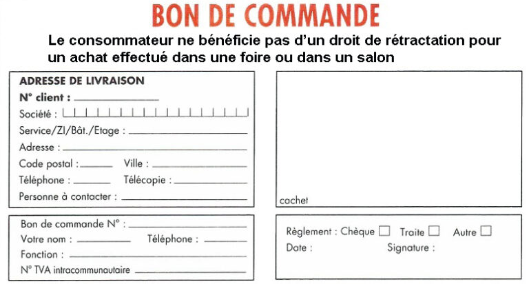 Qui doit faire un bon de commande ? Qui doit faire un bon de commande ?