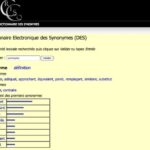 Qui présente synonyme ?