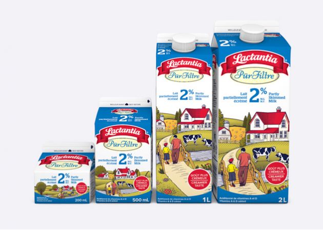 Qui produit le lait Lactantia ?