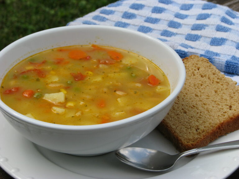What is a vegetable soup made of?