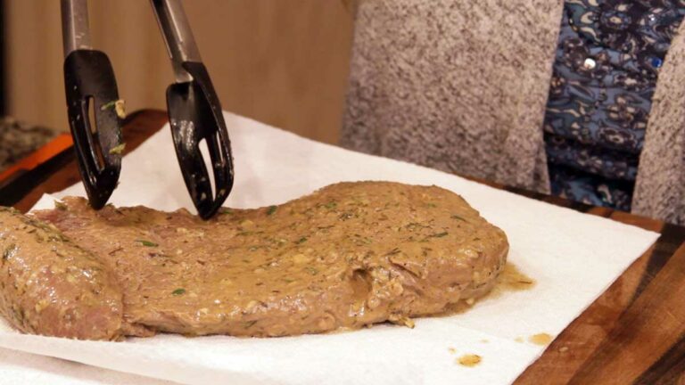 Do you grill London broil with lid open or closed?