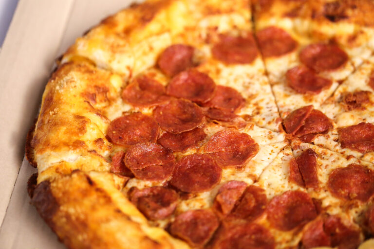 What is the 3 cheese blend at Pizza Hut?